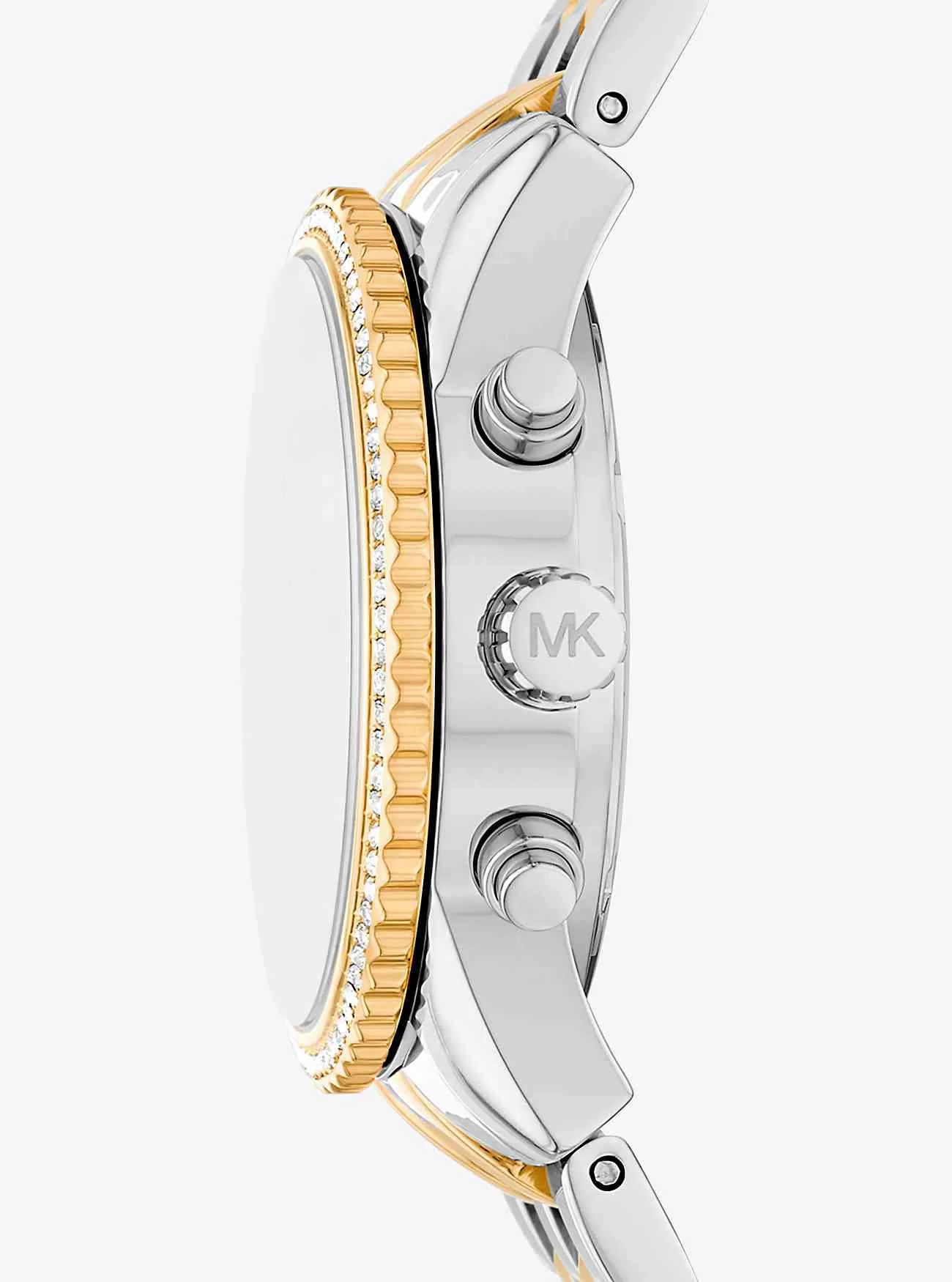 Mini Ritz Pavé Two-Tone Watch