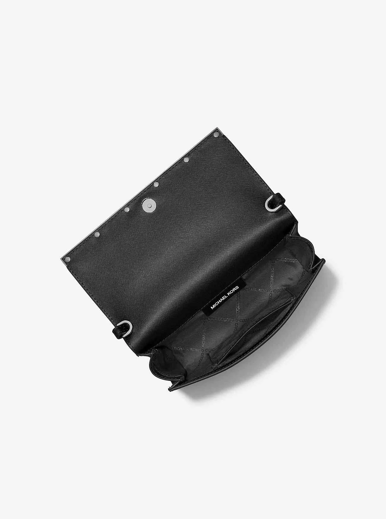 Mona Large Saffiano Läder Clutch