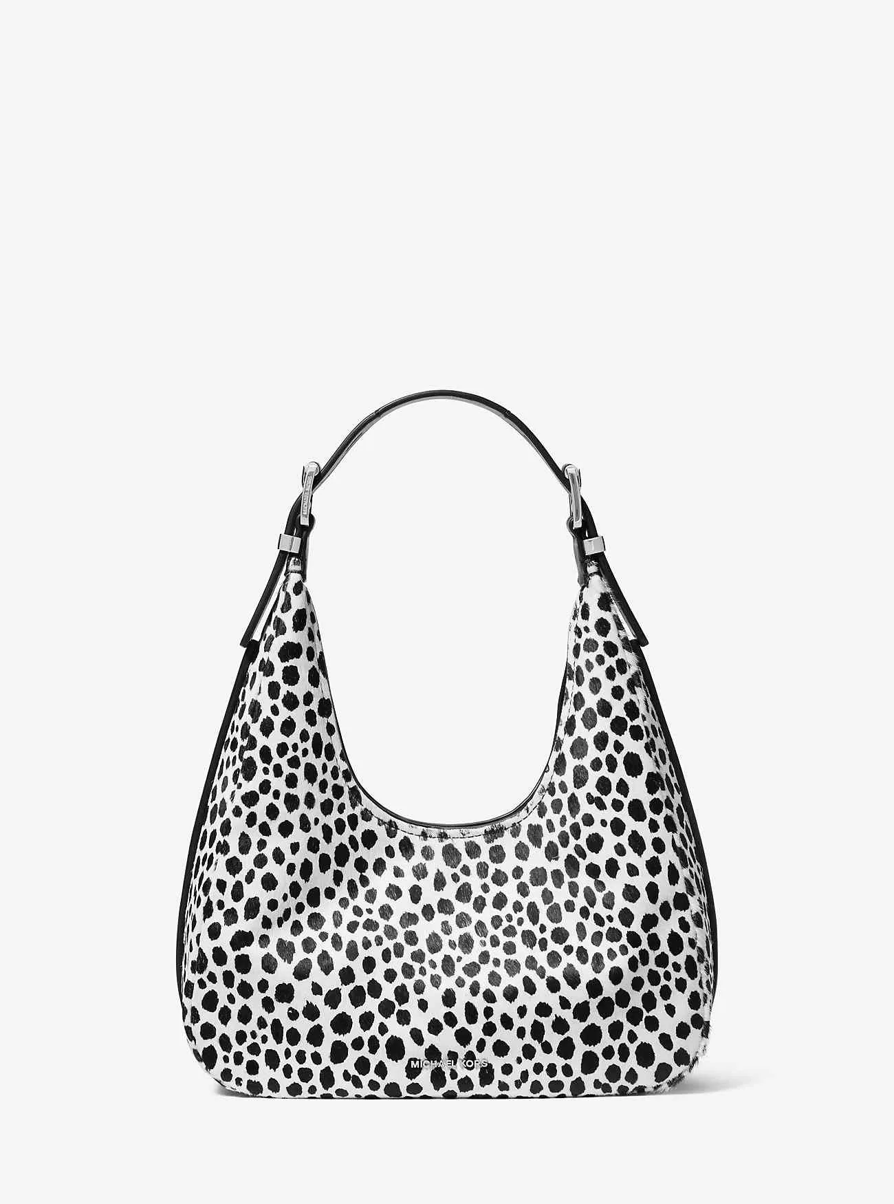 Nolita Small Cheetah Print Calf Hair Hobo Axelväska