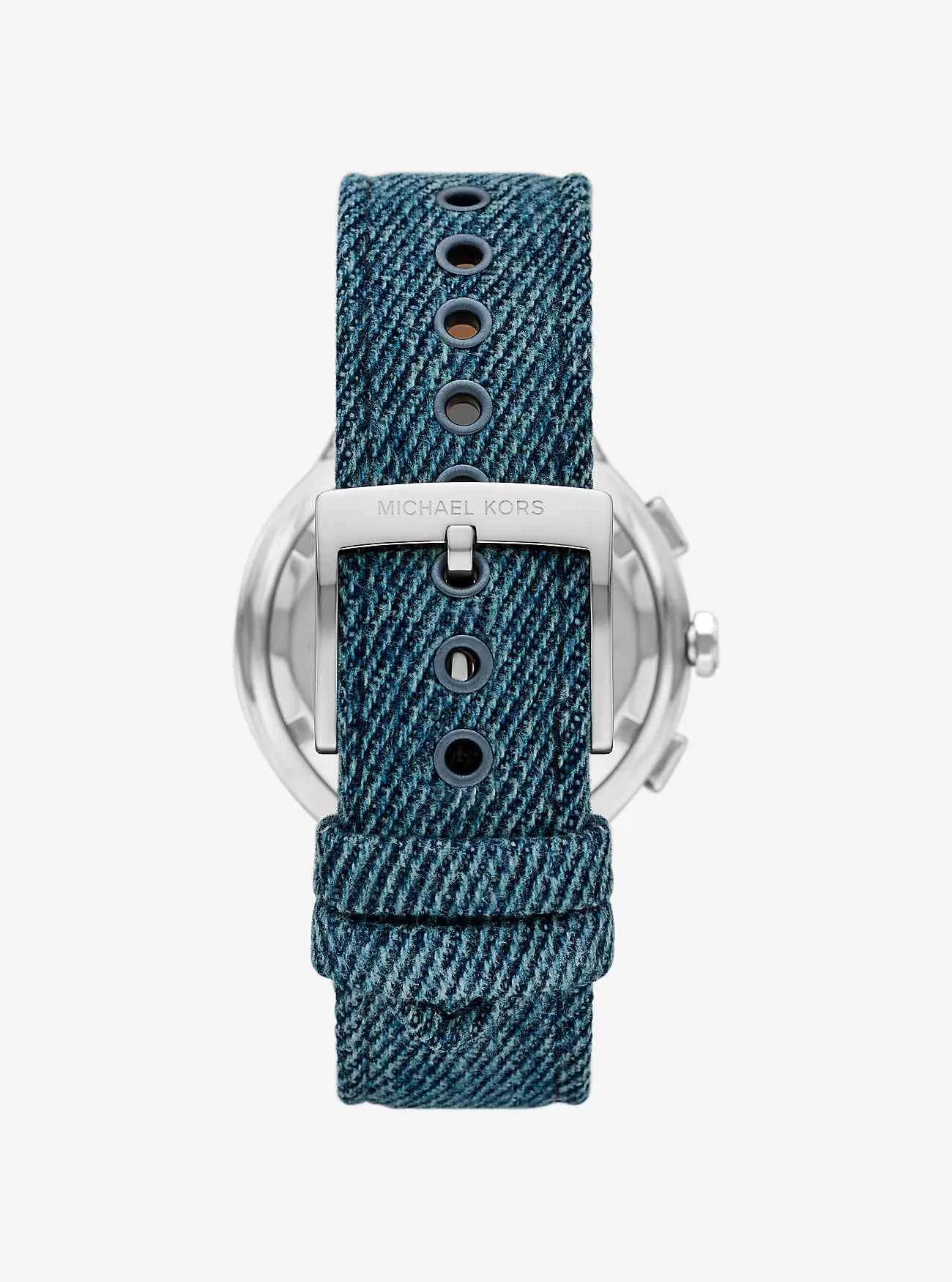 Överdimensionerad Gramercy Silver-Tone denimklocka Överdimensionerad Gramercy Silver-Tone denimklocka