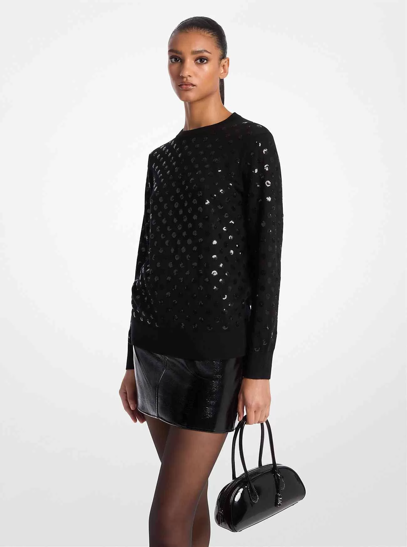 Paljett Dot Wool Sweater