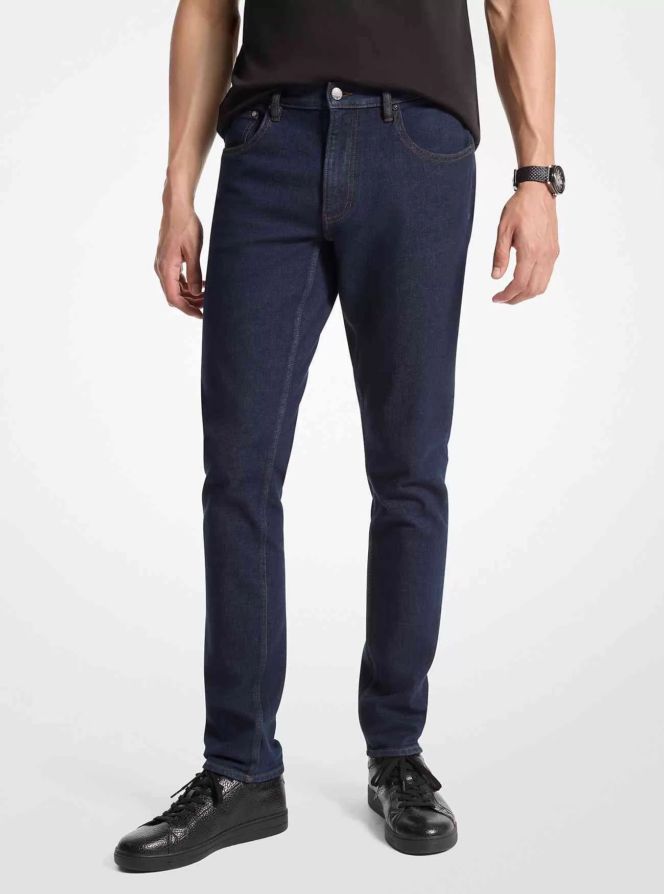 Parker jeans i stretchig denim