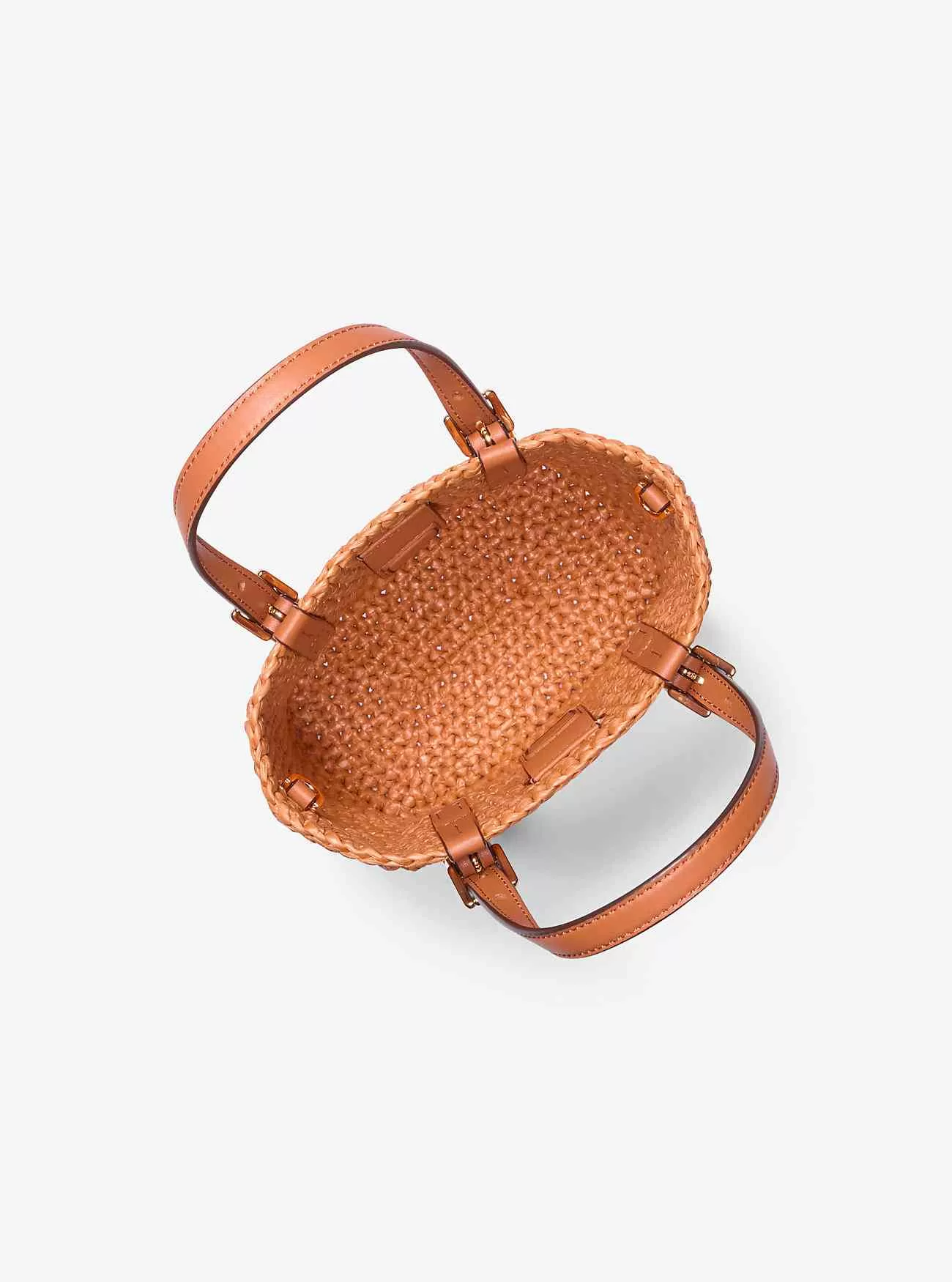 Quinn Extra-Small Crocheted Straw Crossbody Bag