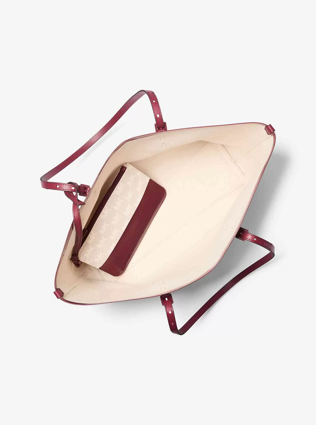 Quinn Large Logo Jacquard Tygväska med påse