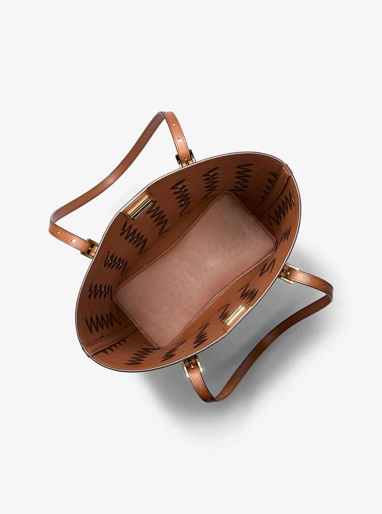 Quinn stor tygväska i vävt läder