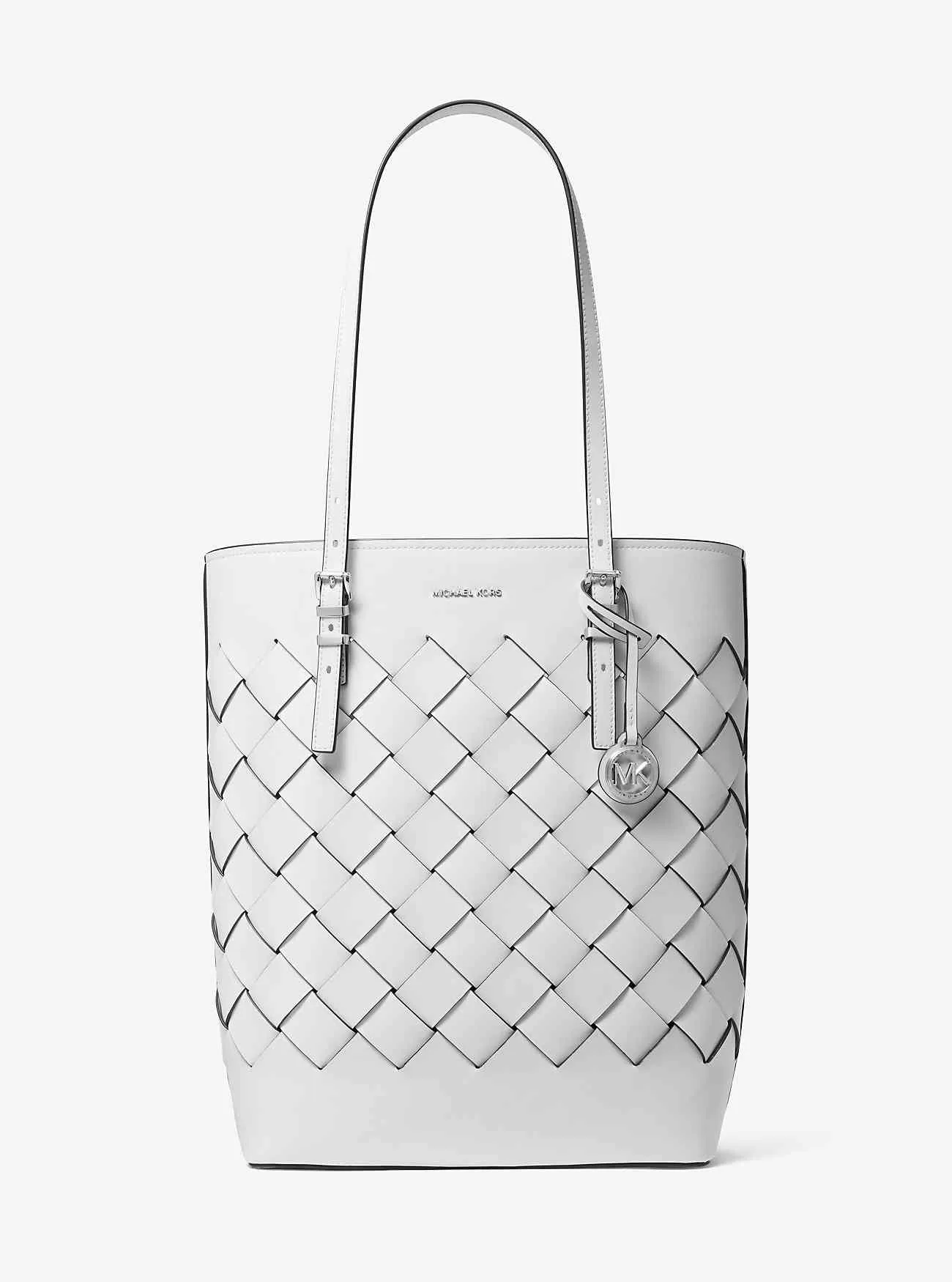 Quinn stor tygväska i vävt läder