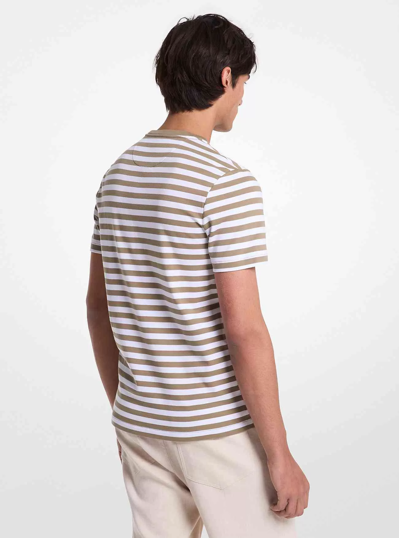 Randig T-shirt i bomull