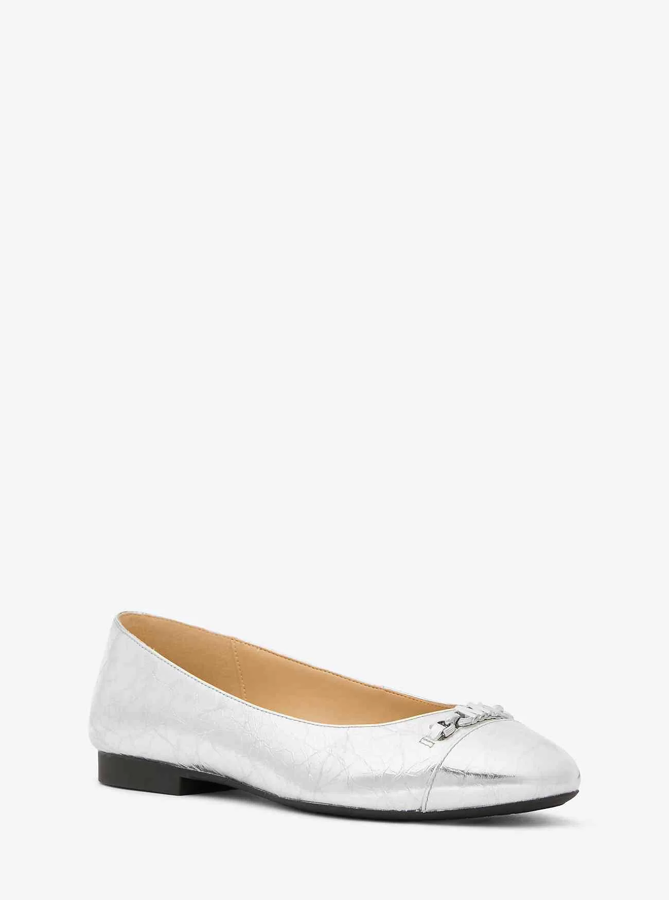 Rebecca Flex Crackled Metallic Läder Balett Flat