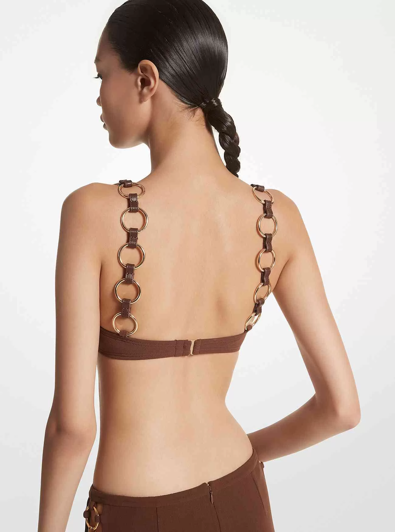 Ring Utsmyckad Stretch Nylon Bikinitopp