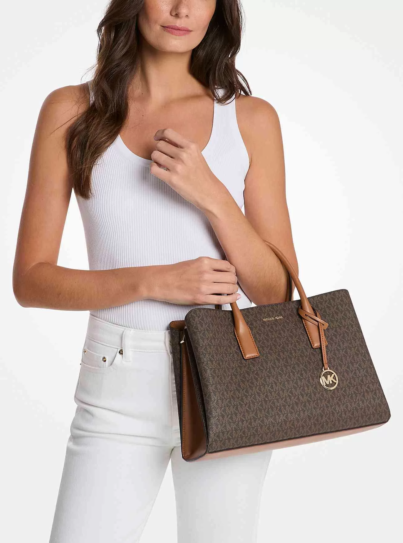 Ruthie Large Signature Logo Satchel Ruthie Large Signature Logo Satchel