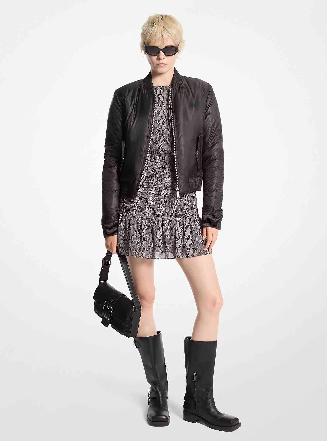 Satin Ciré Bomberjacka