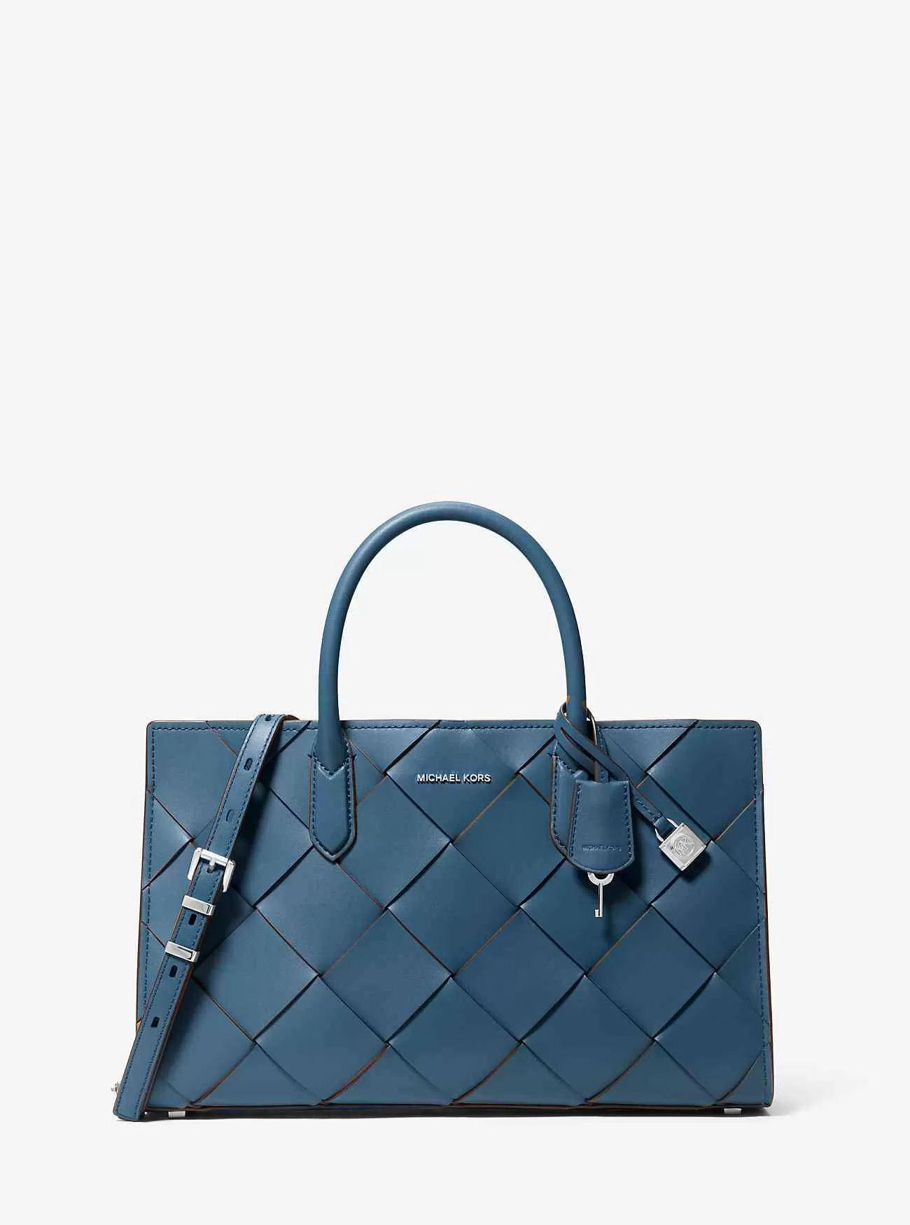 Scarlett Medium Woven Läderväska