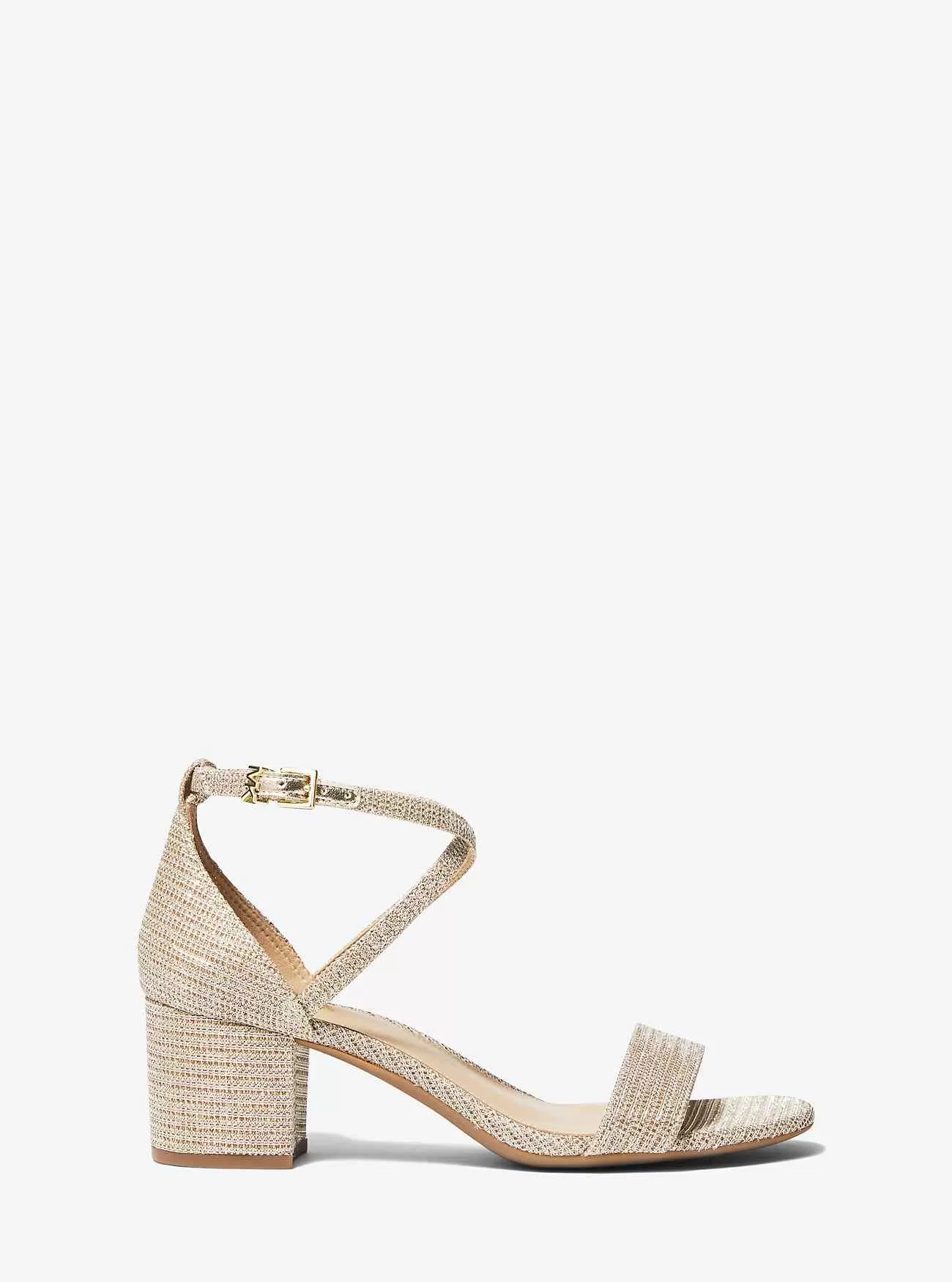 Serena Flex Glitter Chain-Mesh Sandal