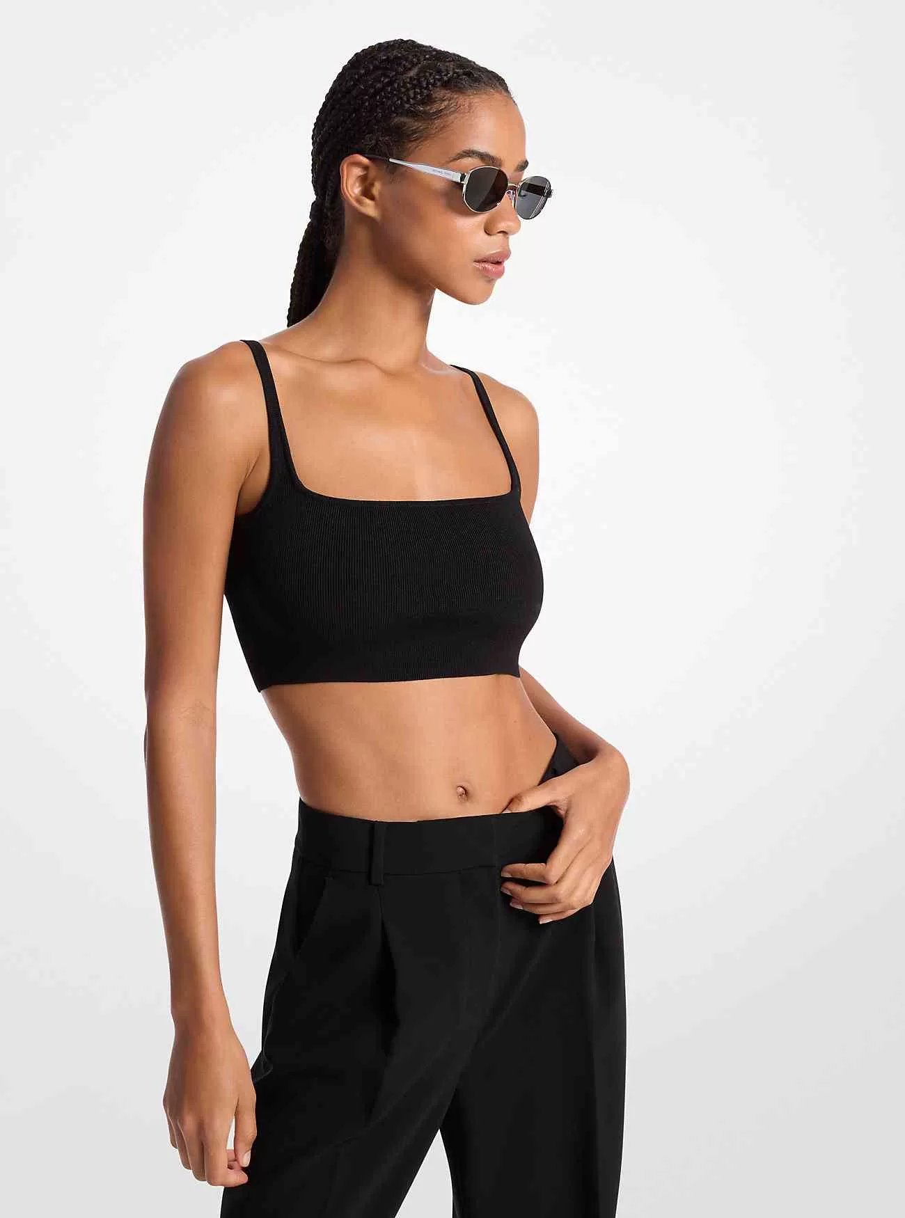 Stretch Wool Cropped Linne