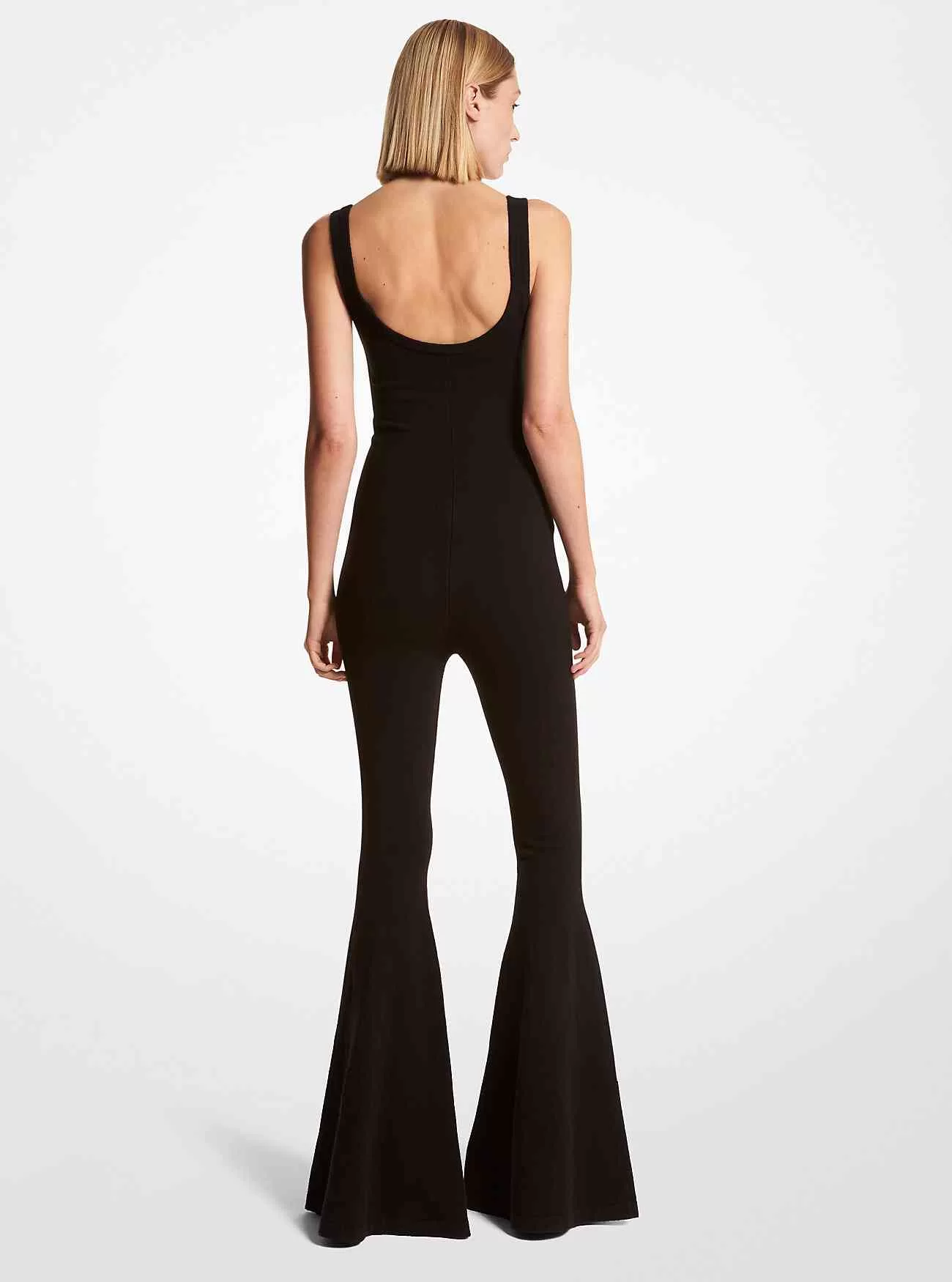 Stretch kashmir utsvängda jumpsuit