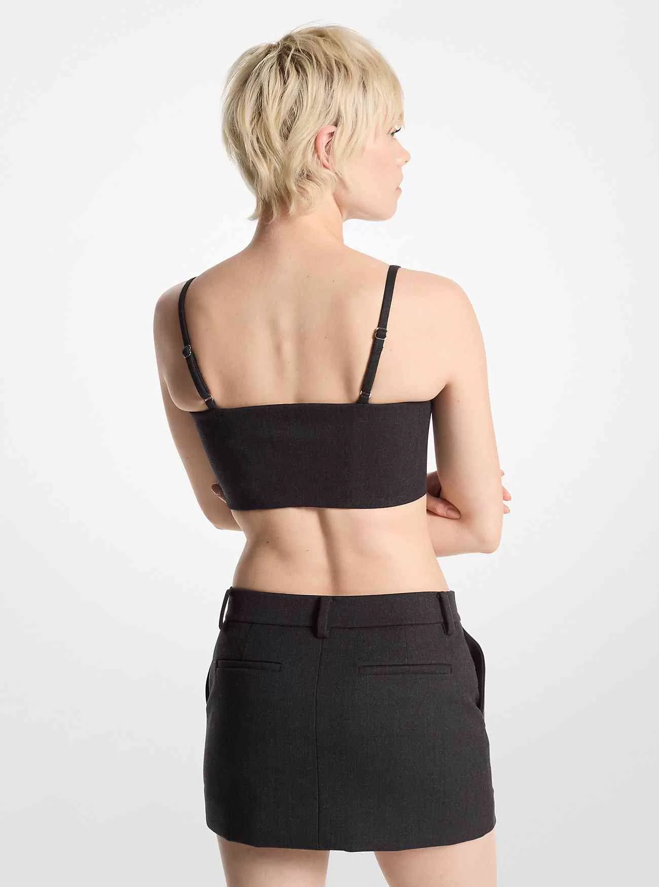 Stretch ullblandning minikjol