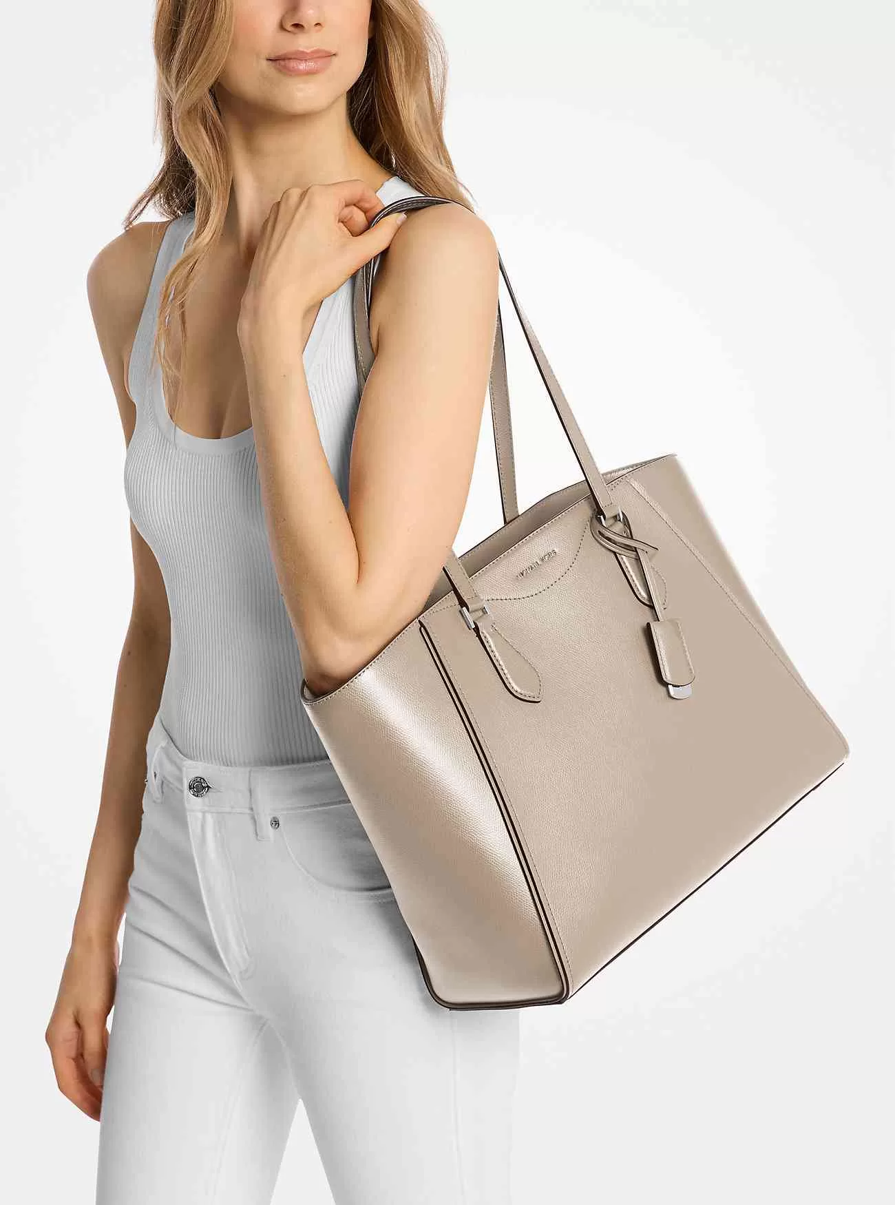 Taryn stor tygväska i läder Taryn stor tygväska i läder