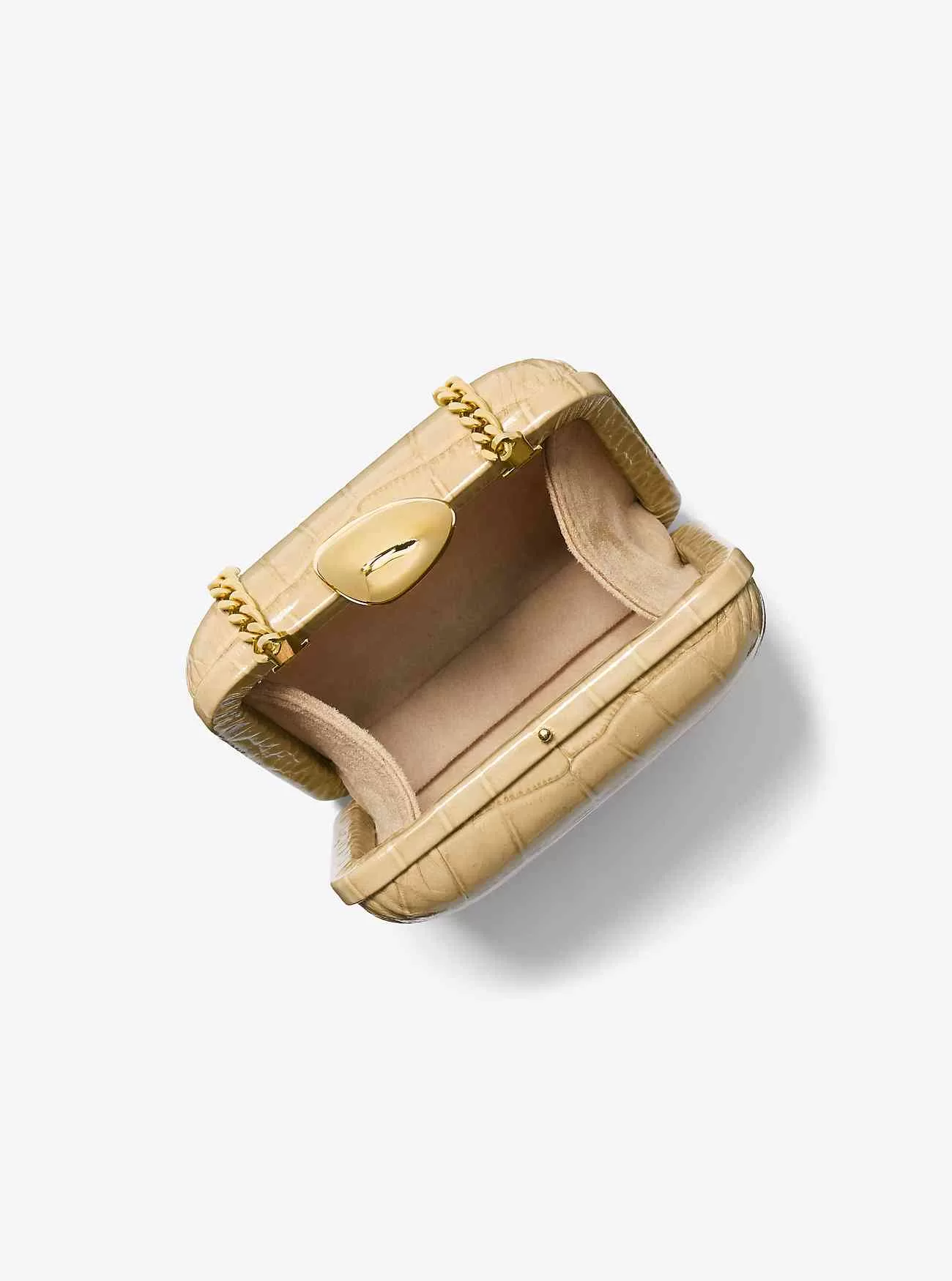 Tina Mini Krokodilpräglat Läder Minaudière