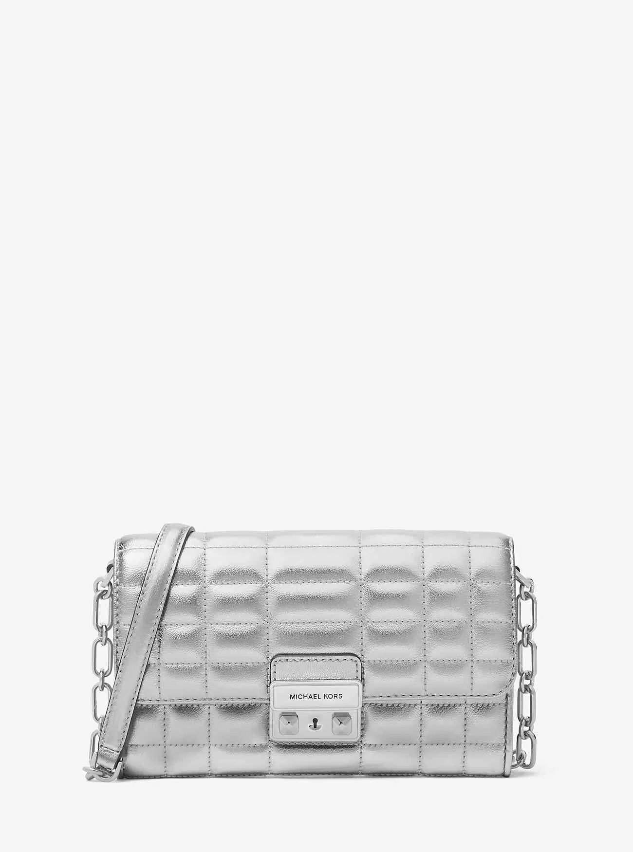 Tribeca Metallic Leather Convertible Crossbody-väska
