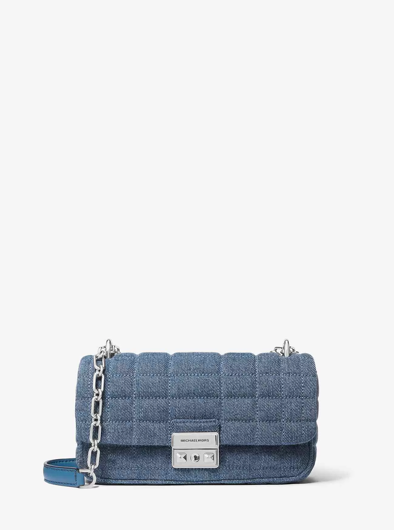 Tribeca Small Quilted Denim Axelväska
