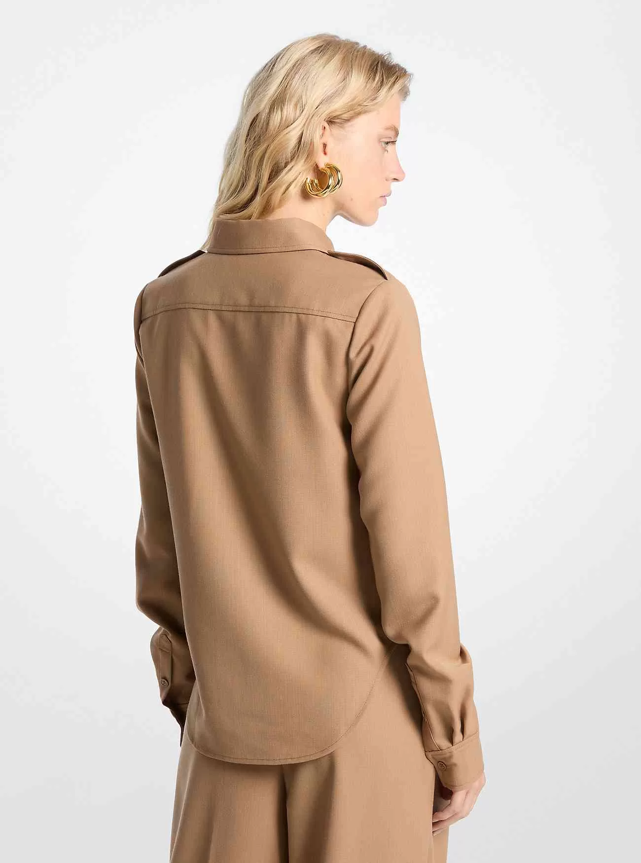 Utilityskjorta i ullblandning