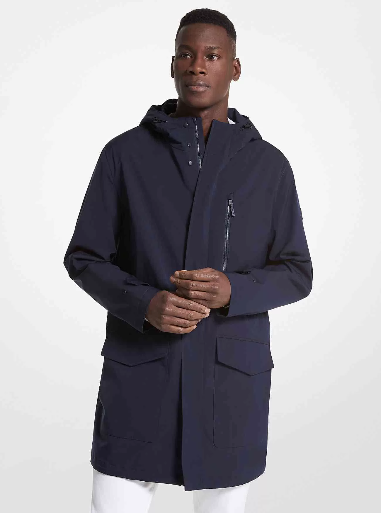 V&auml;vd parka med huva-MC97043