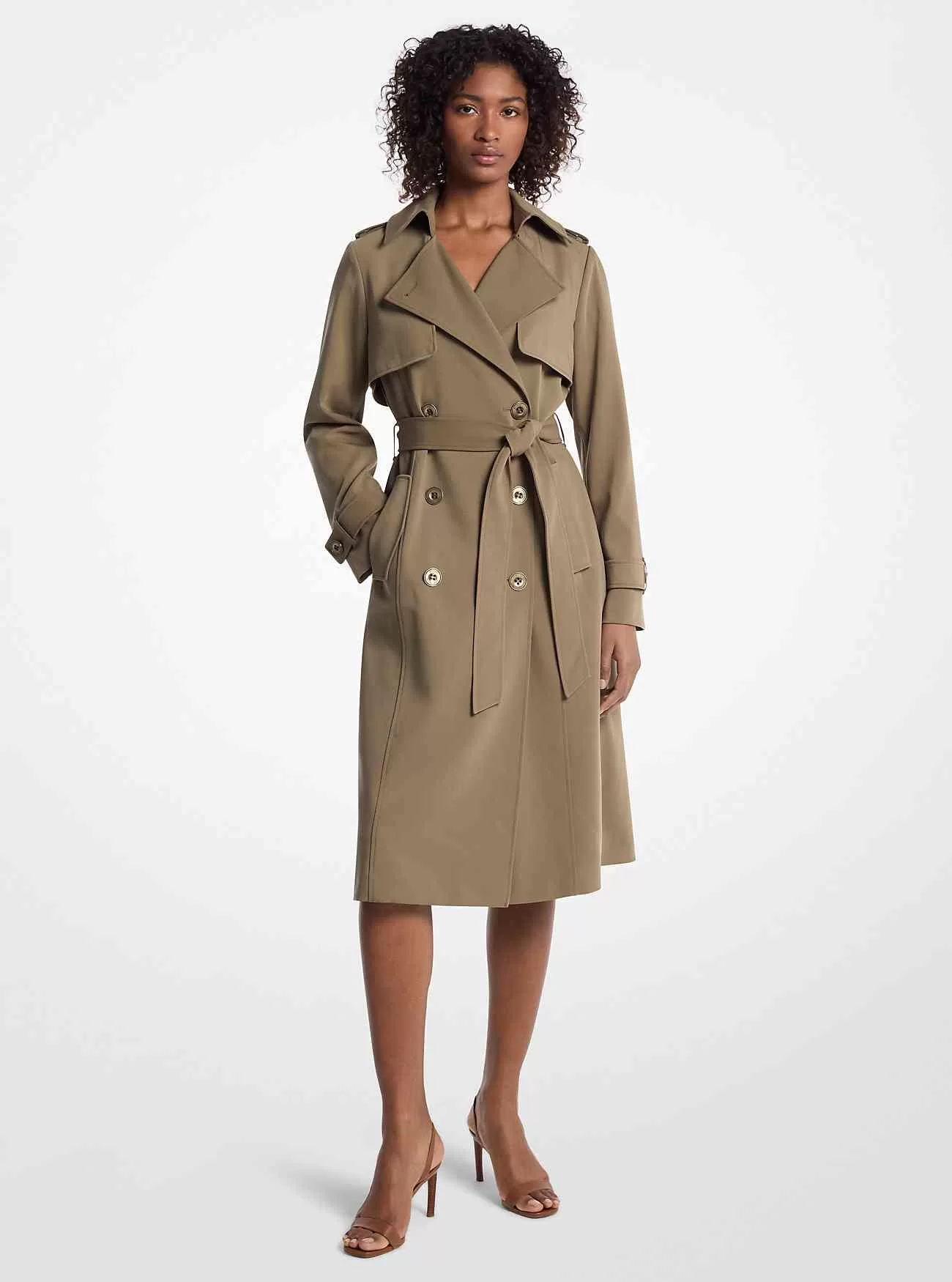 Vävd trenchcoat