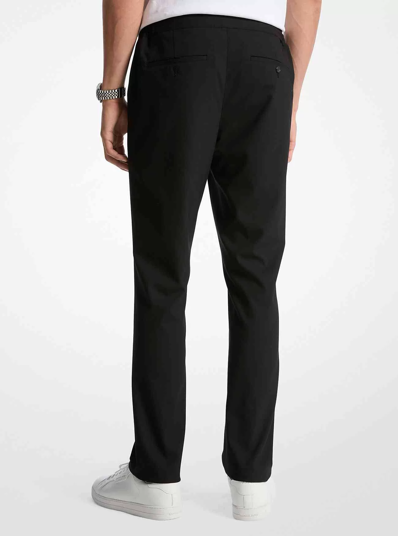 Vävda byxor med dragsko