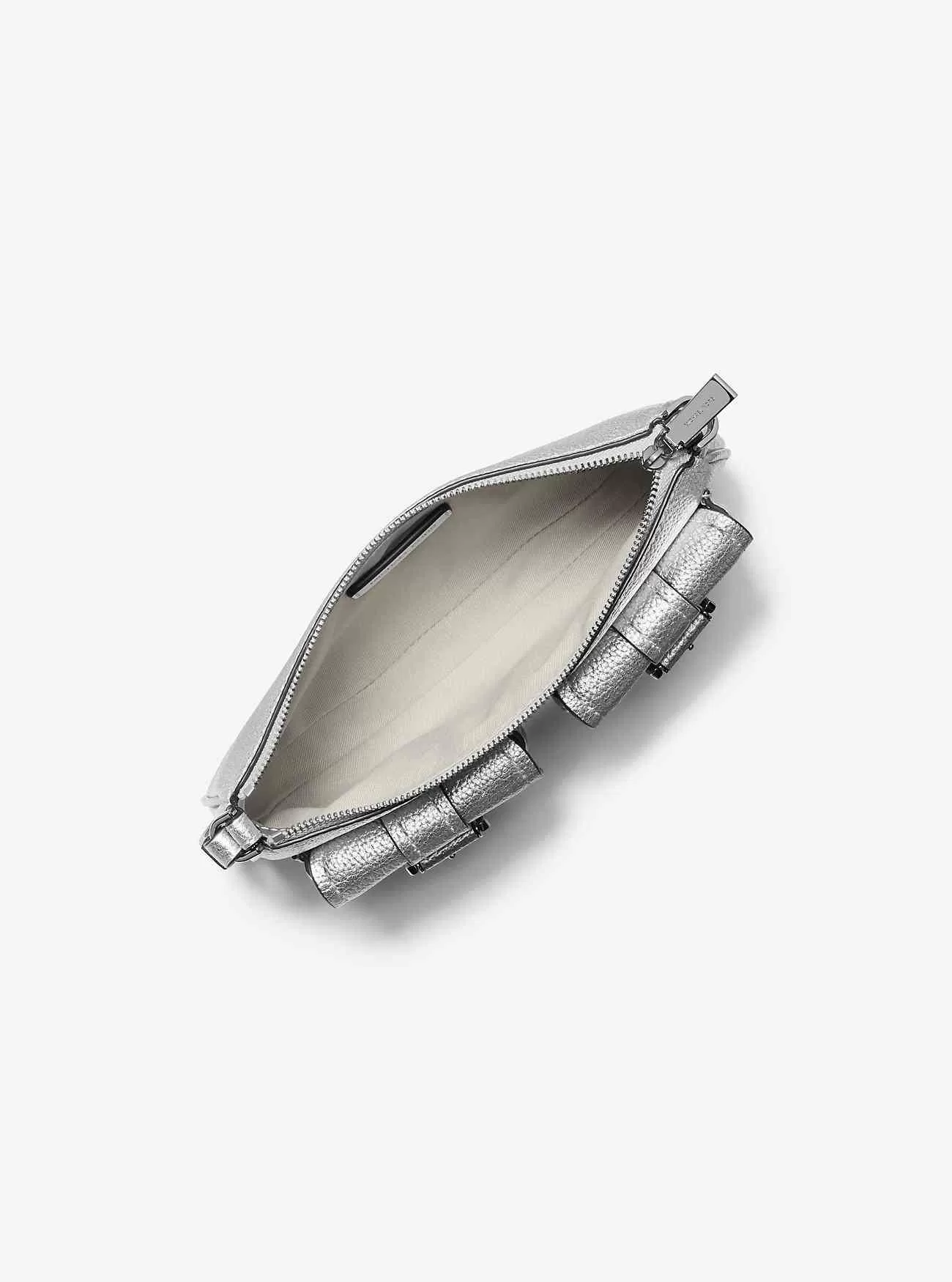 Zoe Small Metallic Läder Pochette