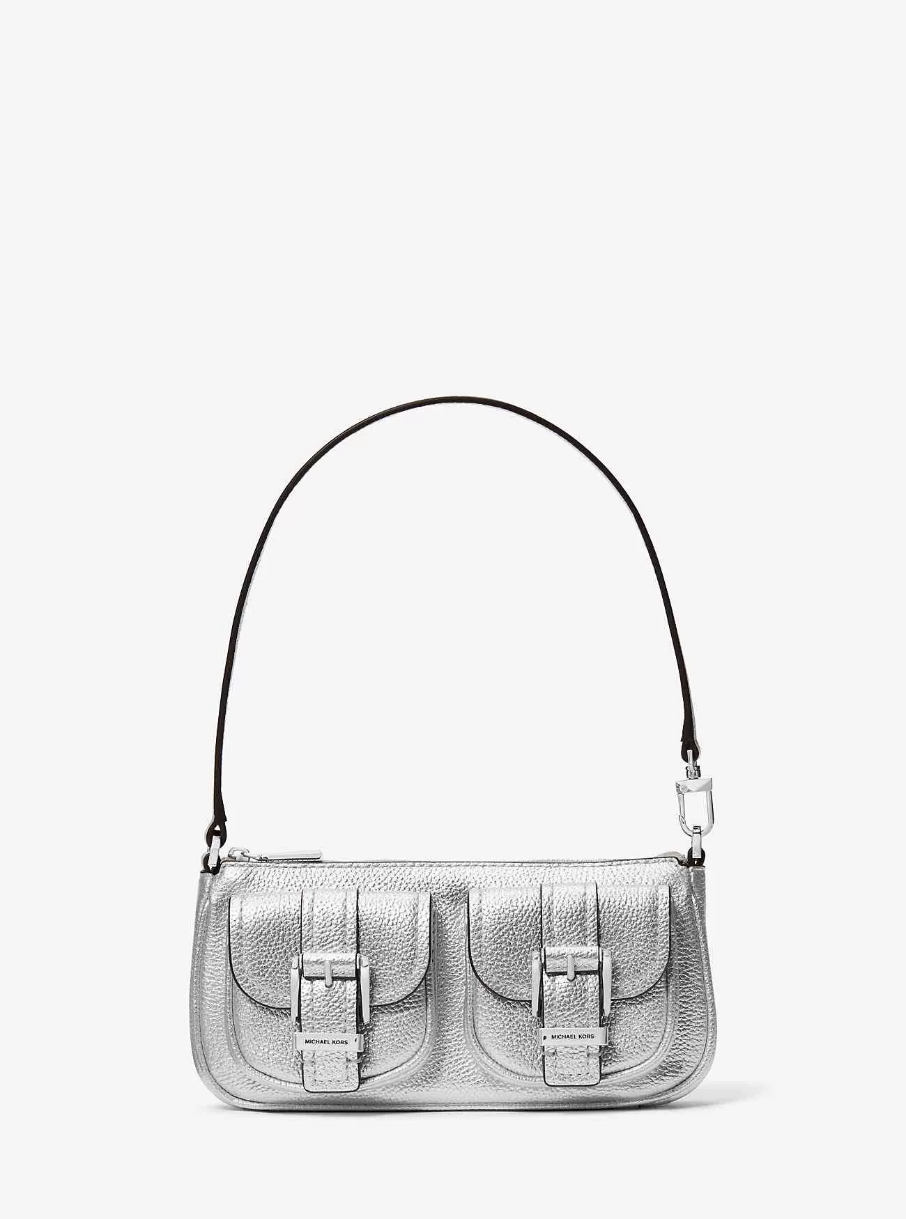 Zoe Small Metallic Läder Pochette