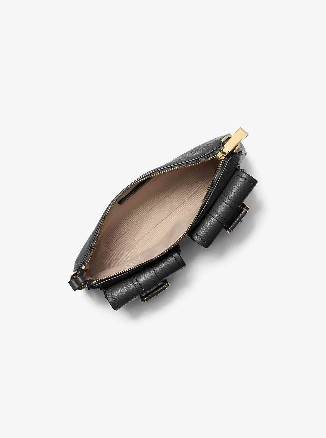 Zoe Small Pebbled Läder Pochette