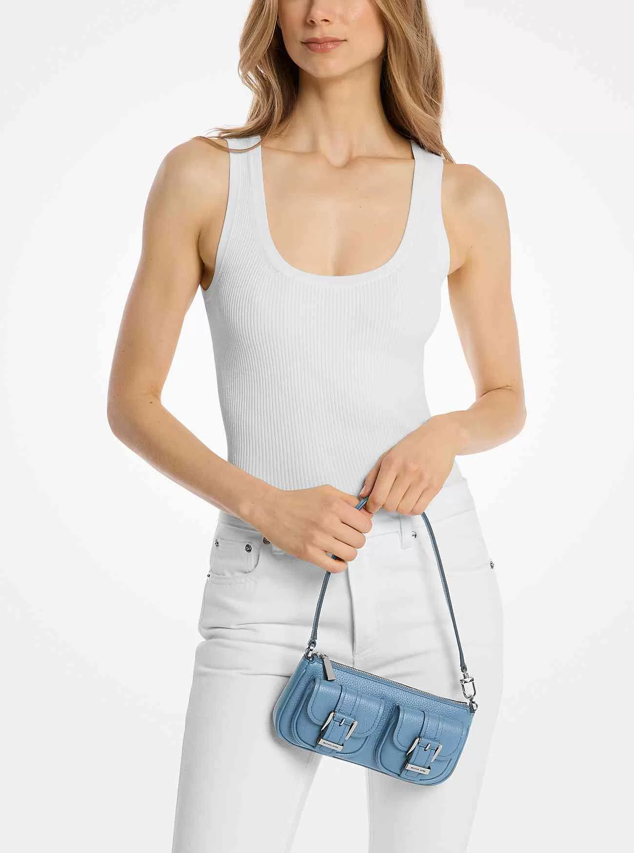 Zoe Small Pebbled Läder Pochette Zoe Small Pebbled Läder Pochette