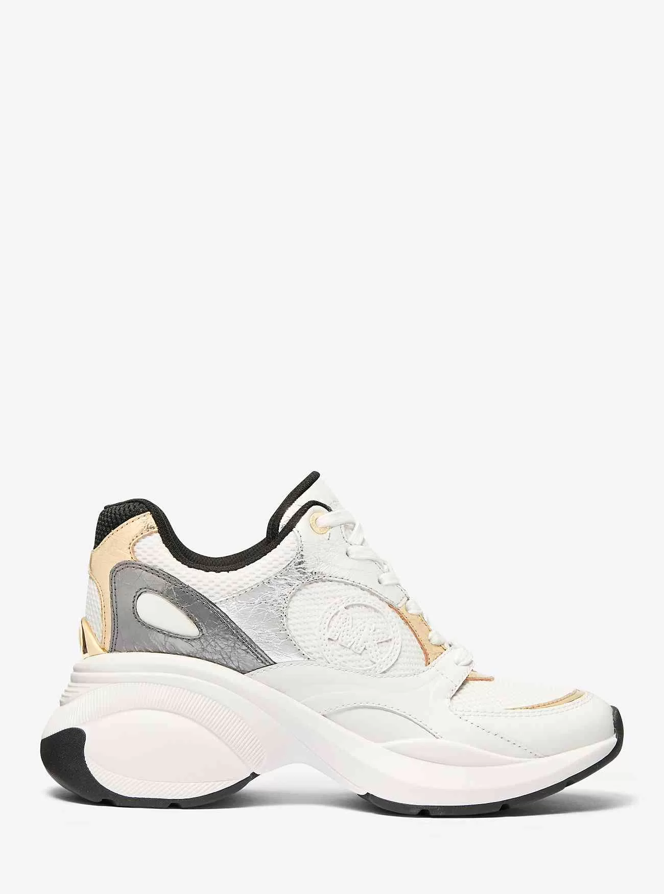 Zuma Color-Block sprakande läder- och meshtrainer