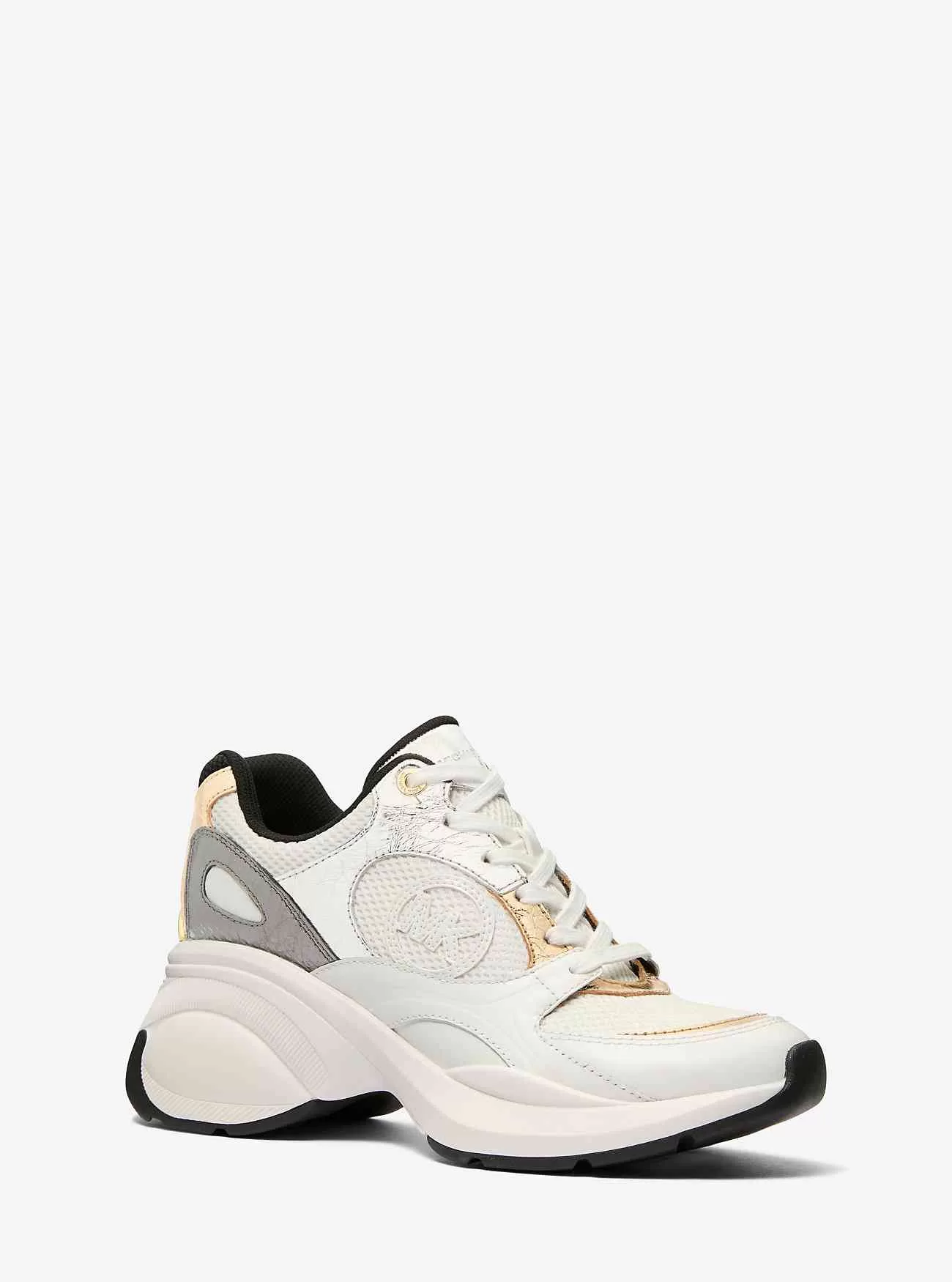 Zuma Color-Block sprakande läder- och meshtrainer